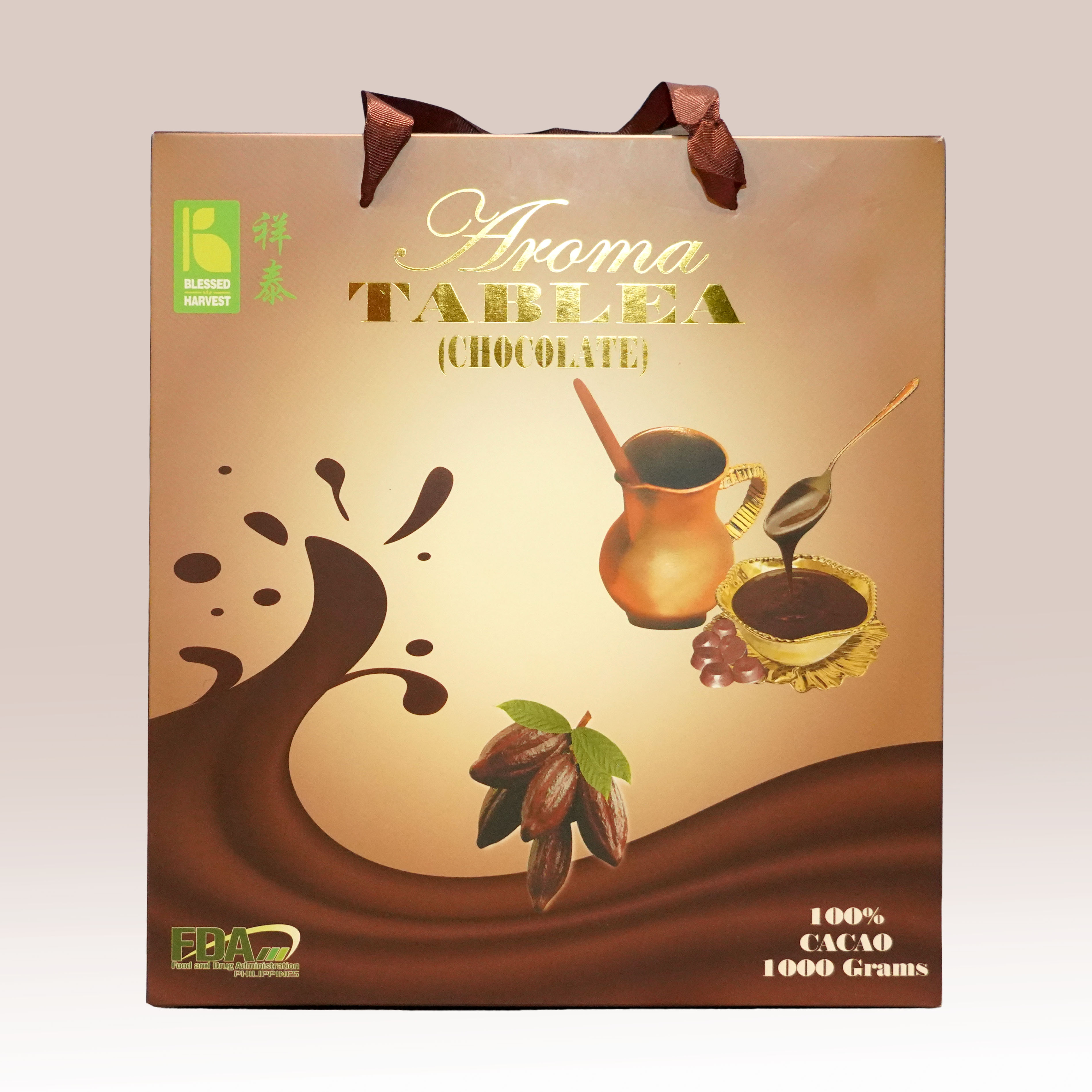 Aroma Tablea Premium Unsweetened Chocolate Medium (100 pcs, 1000